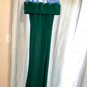 {BOGO FREE} Windsor formal off-shoulder floor length gown - size small